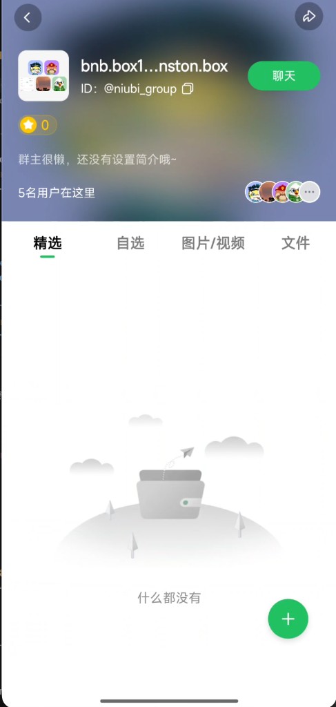 群页面名称下方显示群的 DeBox ID,可点击复制